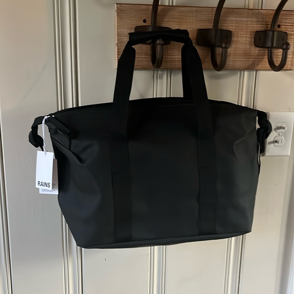 NWT Rains Small Weekend Bag - Black